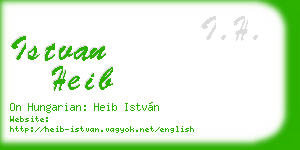 istvan heib business card